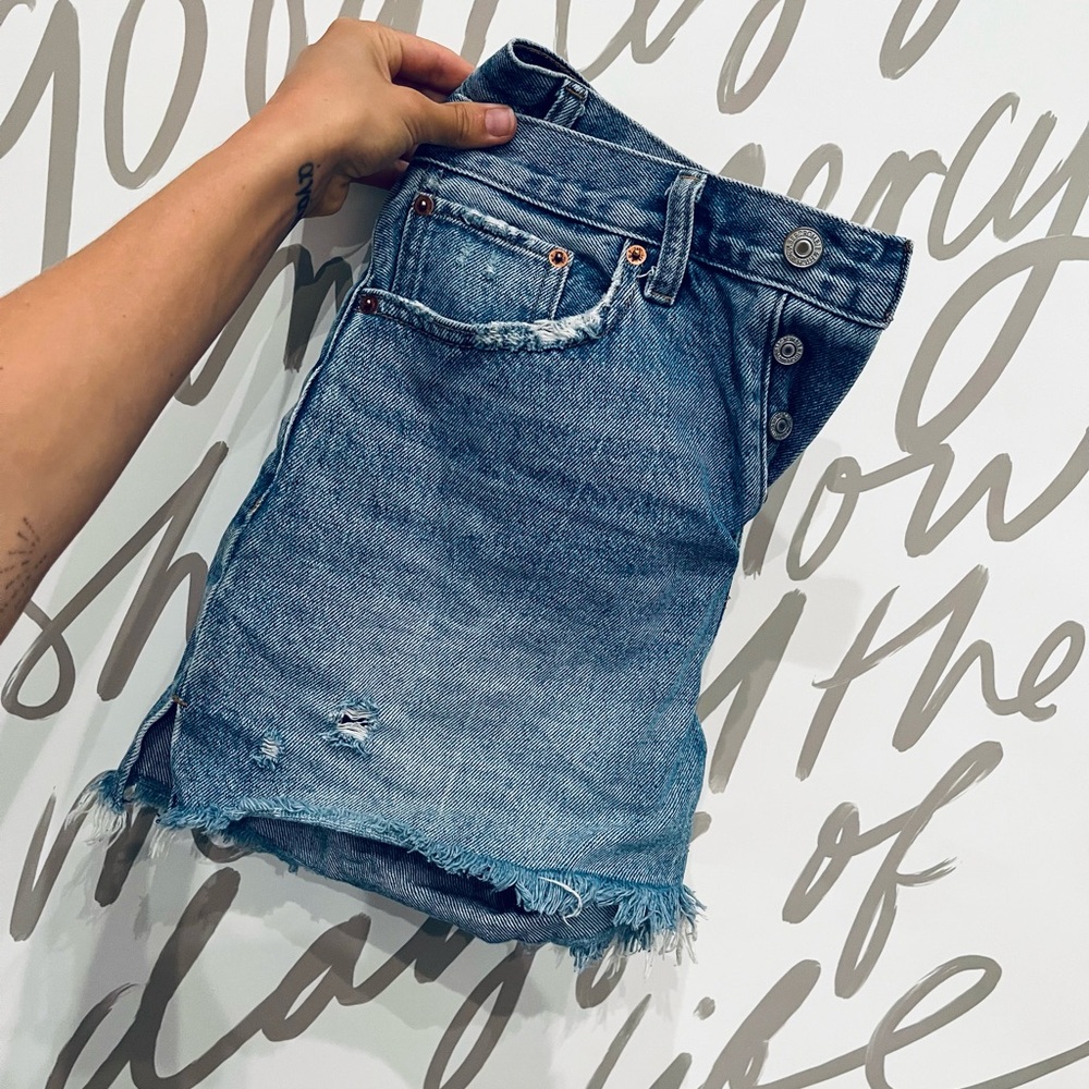 Abercrombie & Fitch Blue Jean Shorts